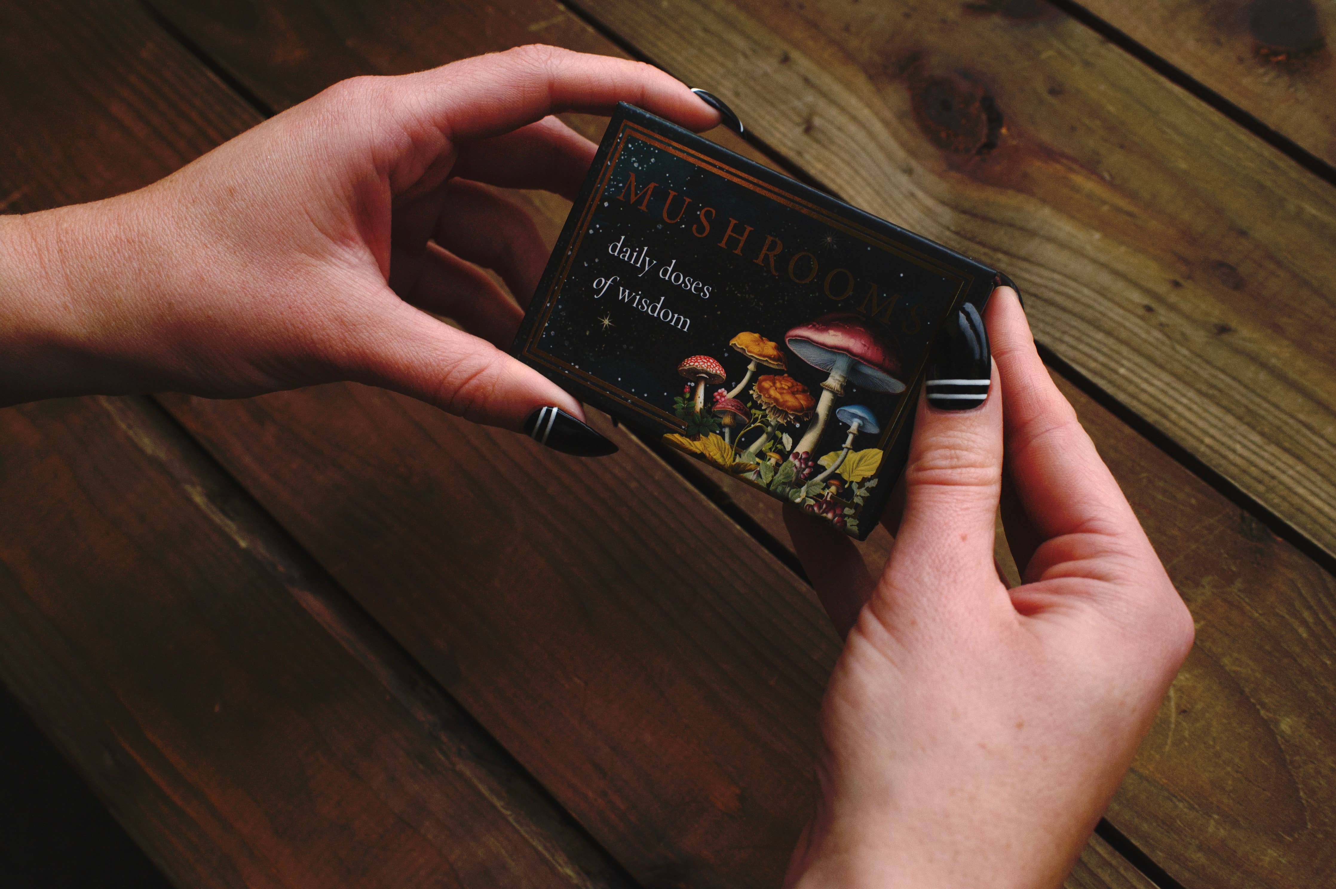 Mushrooms: Daily Doses of Wisdom (36 Gilt-Edged Mini Cards)