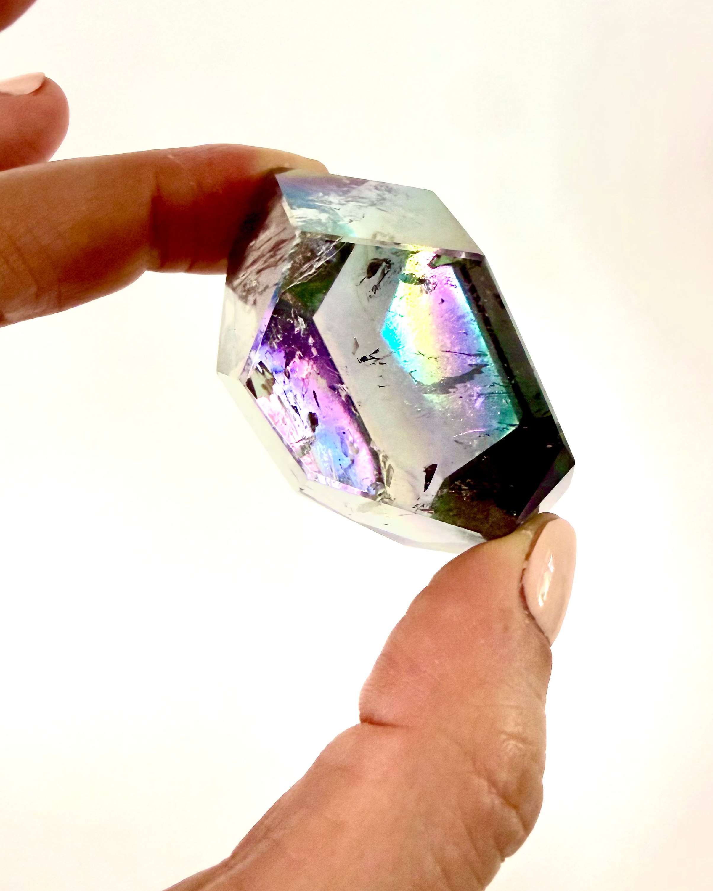 Tanzine Aura Quartz Freeform