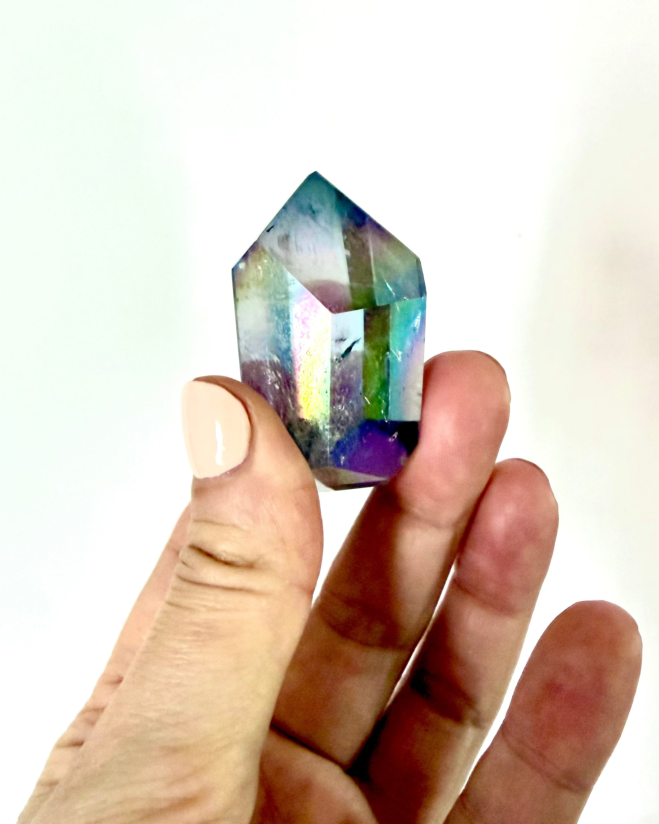 Tanzine Aura Quartz Freeform