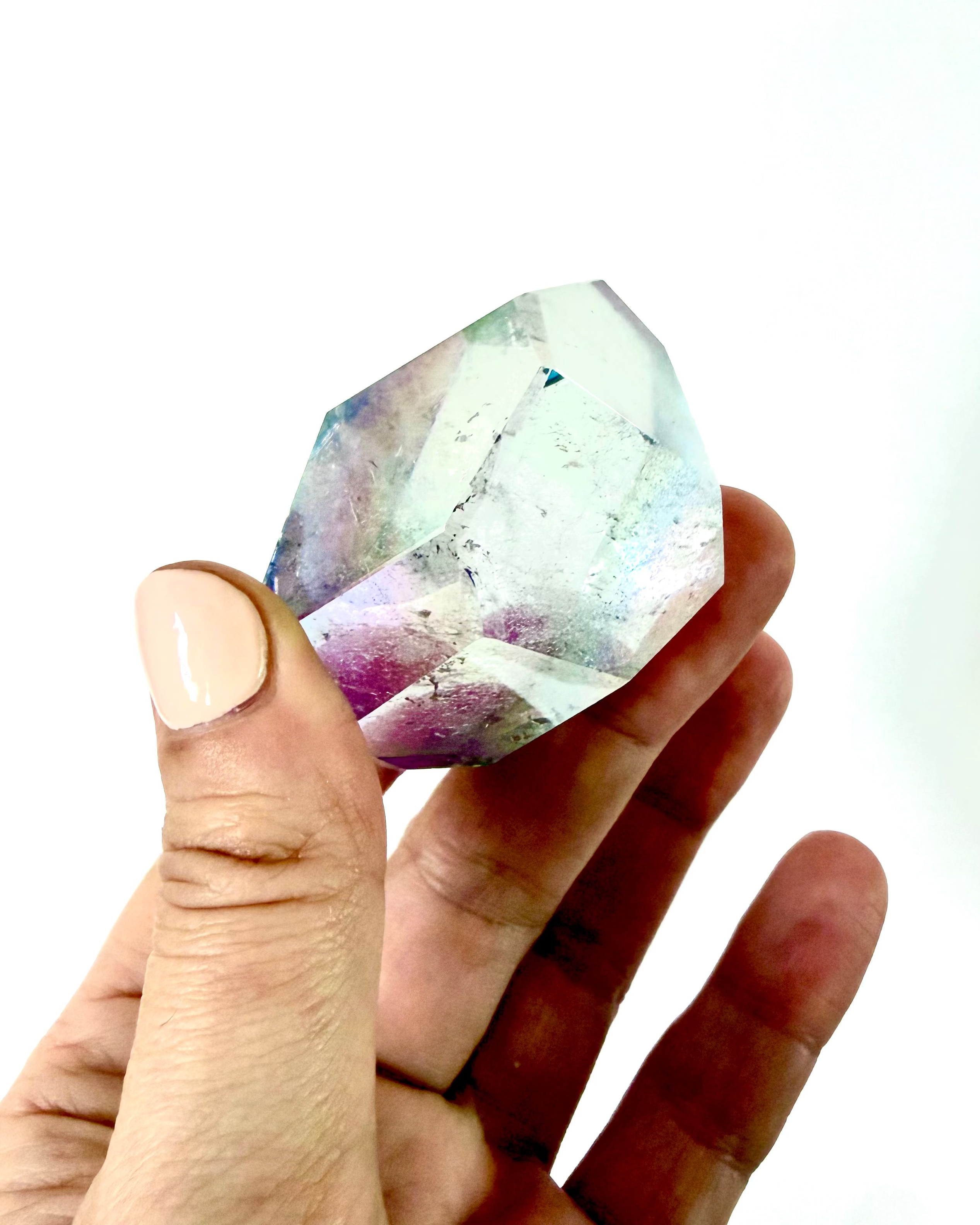 Tanzine Aura Quartz Freeform