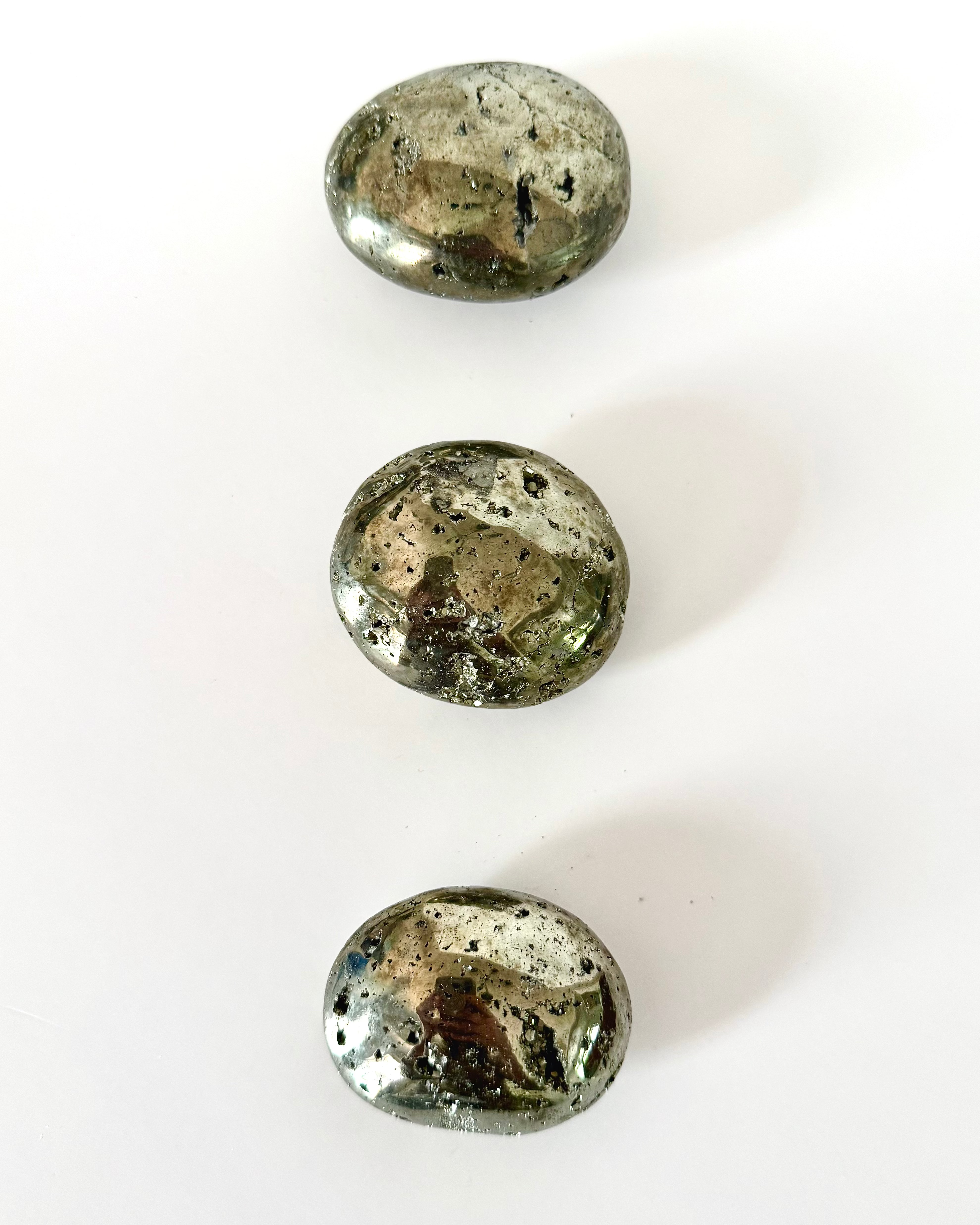 Natural Pyrite Palm Stone