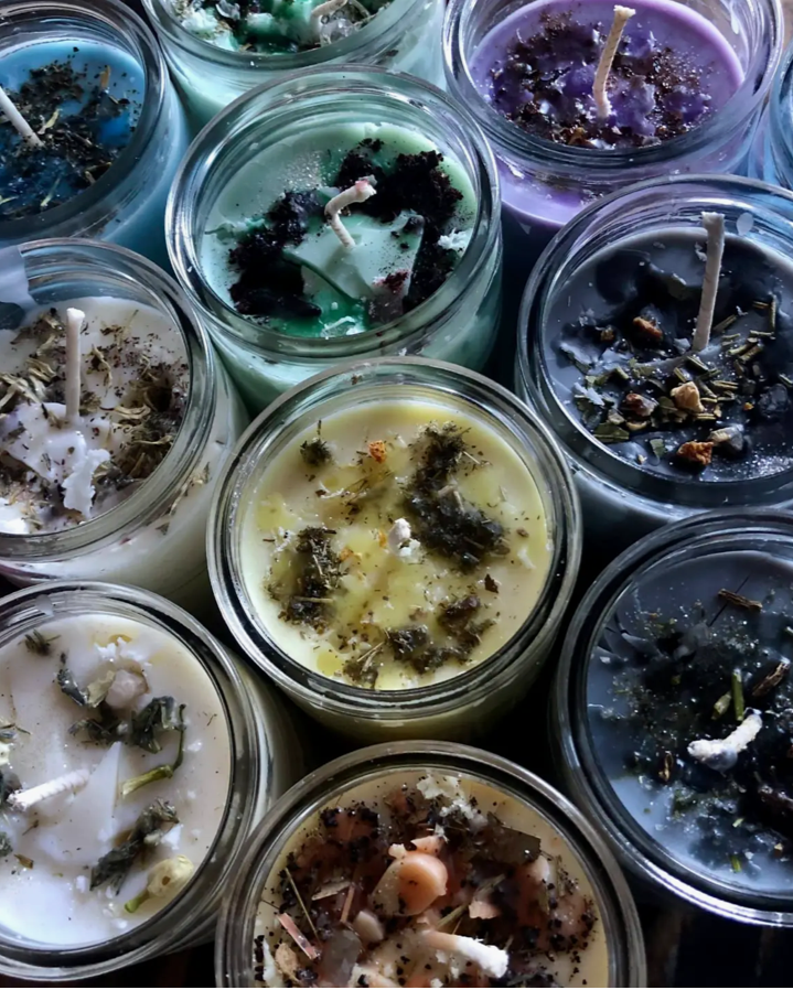 Grief Dressed Altar Candle