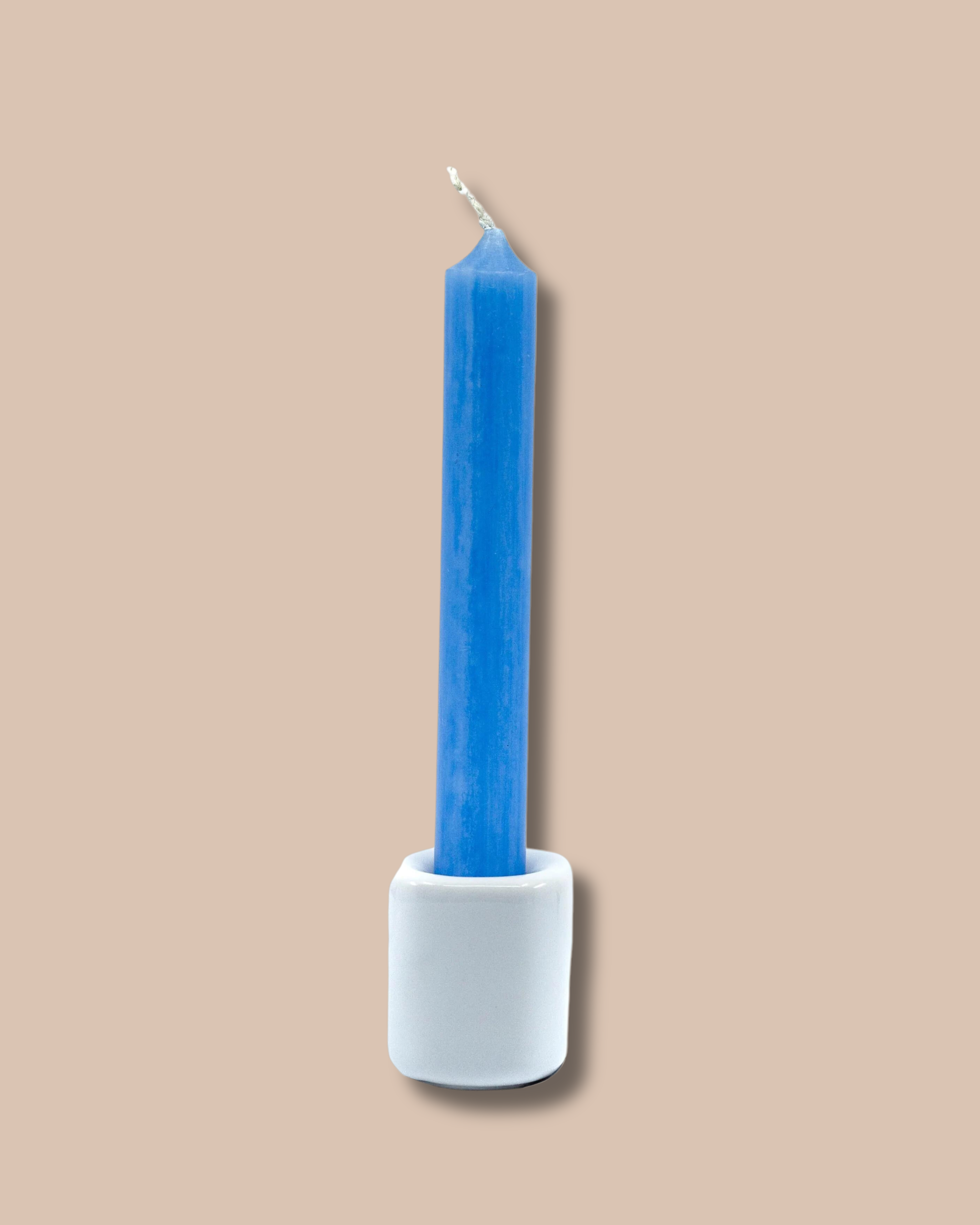 White Chime Candle Holder