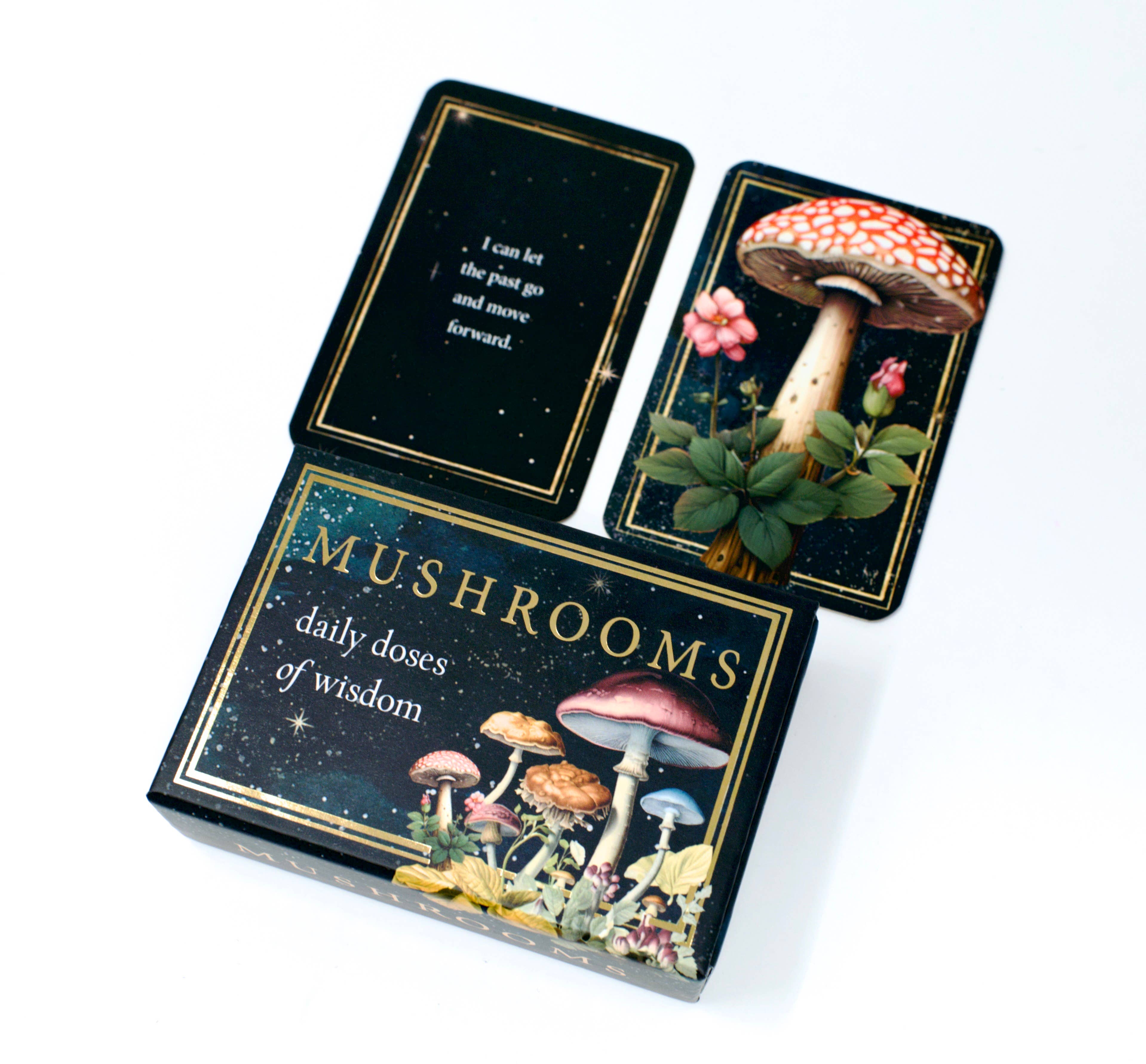 Mushrooms: Daily Doses of Wisdom (36 Gilt-Edged Mini Cards)