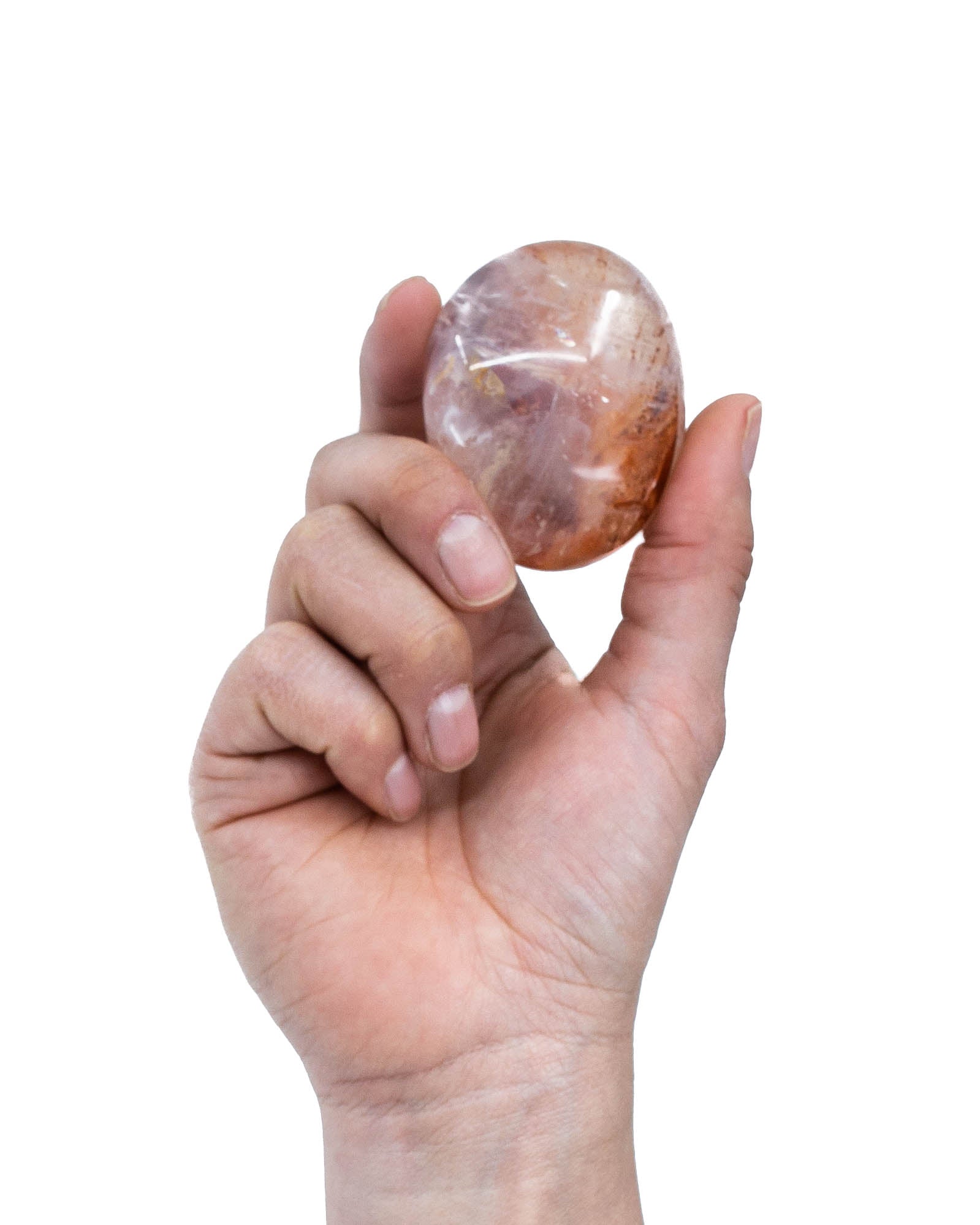 Quartz and Hematite Pebble